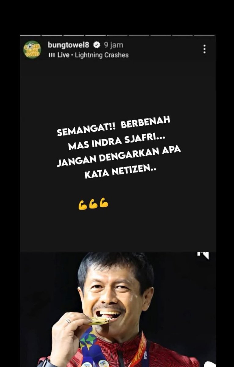 Jujur dua orang ini, terutama coach Justin udah plin-plan. Dan dulu admin suka dia karena objektif, sekarang ampun dah. 

PSSI wajib evaluasi staff Timnas U-20 beserta coach Indra Sjafri setelah Piala Asia U-20 terutama ga mencapai target semifinal. 

#TimnasDay #TimnasIndonesia