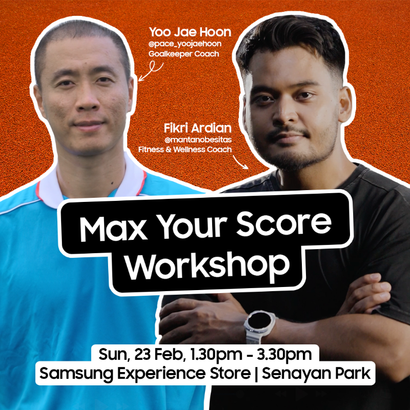 samsungID's tweet photo. Got questions about fitness or #GalaxyWatchUltra’s Energy Score?💪

Comment for a chance to join #MaxYourScore Coaching with Coach Fikri &amp; legend Yoo Jae Hoon!🏆✨

Win Rp1,000,000 + a Galaxy Fit3!
📅 Feb 23, 2025
📍 Samsung Multi Experience Store, Senayan Park

Don’t miss out!