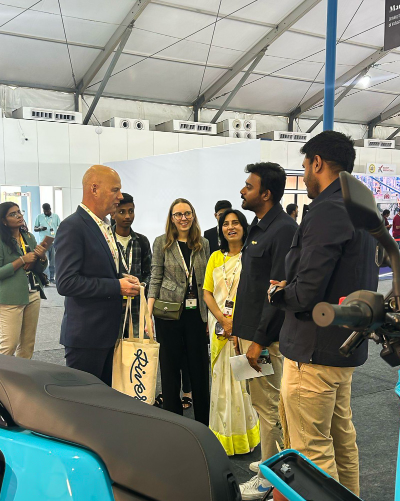 What an incredible experience at Invest Karnataka 2025! It was a real honour to share the Indie with everyone. We were delighted to host <a href="/santiyer/">Santosh Iyer</a> (MD, Mercedes-Benz India), <a href="/SebastianThrun/">Sebastian Thrun</a>  (Co-founder, Google Maps), and <a href="/CommIndustries/">Gunjan Krishna, IAS</a> (Commissioner for Industrial Development,
