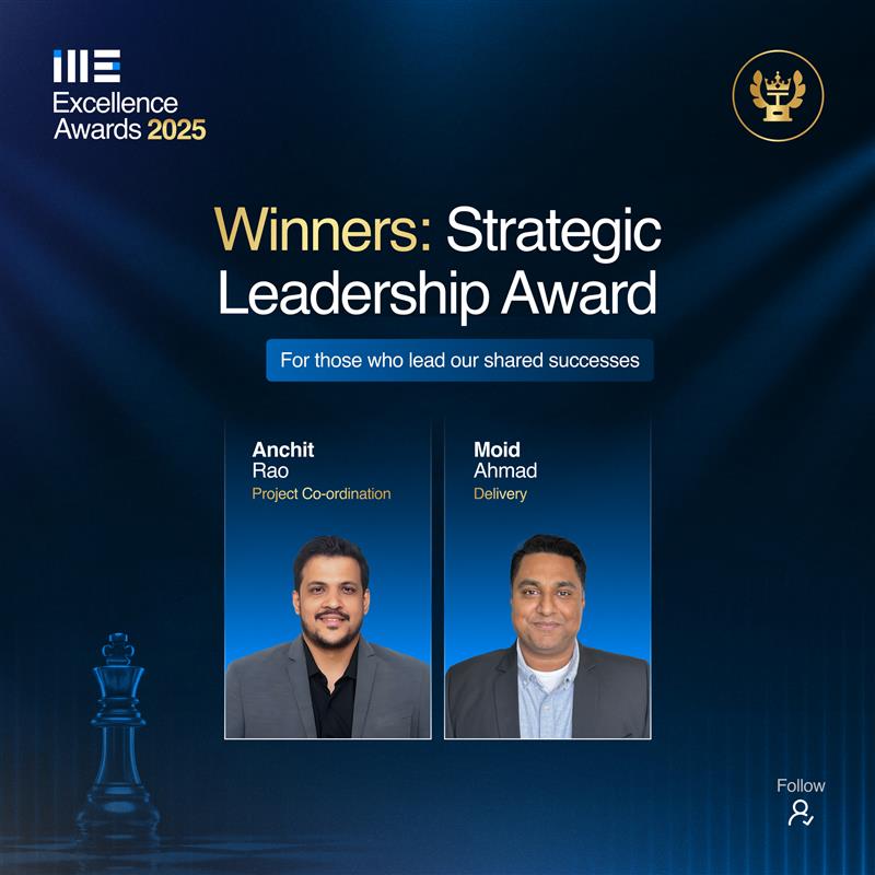 I2eC's tweet image. Strategic leaders inspire growth – not just for the organization, but for the people they lead.
On that note, we are incredibly proud to present the i2e Excellence 2025 “Strategic Leadership” award to Anchit &amp;amp; Moid, whose #DrivetoExcel inspired our teams to achieve milestones.