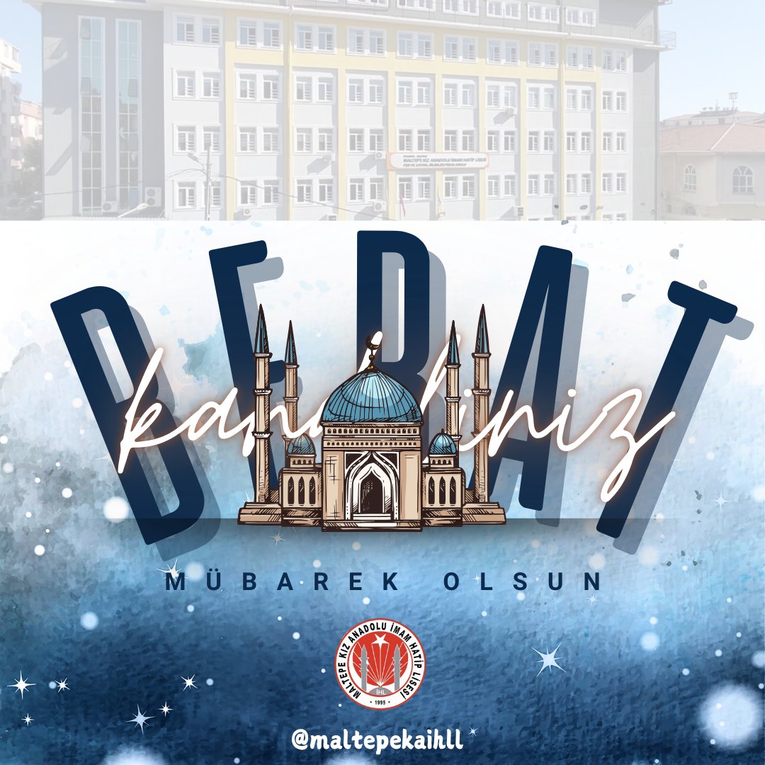 Maltepekaihl (@maltepekaihl) on Twitter photo 🌙 Berat Kandiliniz Mübarek Olsun! 🌙
Bu mübarek gecede dualarınız kabul, gönülleriniz huzurla dolsun. Affın, rahmetin ve bereketin eksik olmadığı bir kandil geçirmeniz dileğiyle… Berat Kandiliniz mübarek olsun! 🤲✨
<a href="/meb_dinogretimi/">MEB Din Öğretimi Genel Müdürlüğü</a> <a href="/yilmaznazif/">Nazif Yılmaz</a> <a href="/Cemile181/">Cemile18</a> <a href="/tcmeb/">Millî Eğitim Bakanlığı</a> 🌙 Berat Kandiliniz Mübarek Olsun! 🌙
Bu mübarek gecede dualarınız kabul, gönülleriniz huzurla dolsun. Affın, rahmetin ve bereketin eksik olmadığı bir kandil geçirmeniz dileğiyle… Berat Kandiliniz mübarek olsun! 🤲✨
<a href="/meb_dinogretimi/">MEB Din Öğretimi Genel Müdürlüğü</a> <a href="/yilmaznazif/">Nazif Yılmaz</a> <a href="/Cemile181/">Cemile18</a> <a href="/tcmeb/">Millî Eğitim Bakanlığı</a>