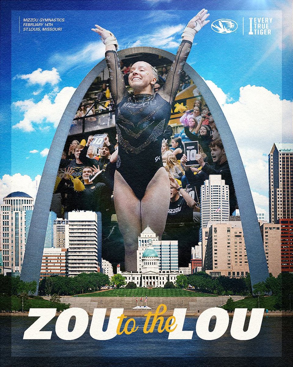 Josiah Trotter (@trotterjosiah) on Twitter photo Mizzou is built different —bring that energy to the Lou! <a href="/MizzouAthletics/">Mizzou Athletics</a> <a href="/MizzouGym/">Mizzou Gymnastics</a> #ETTB #MIZ
📆17 : Friday, February 14
⏰: 6:30pm CT
🏟️: Family Arena - St. Charles, MO Mizzou is built different —bring that energy to the Lou! <a href="/MizzouAthletics/">Mizzou Athletics</a> <a href="/MizzouGym/">Mizzou Gymnastics</a> #ETTB #MIZ
📆17 : Friday, February 14
⏰: 6:30pm CT
🏟️: Family Arena - St. Charles, MO