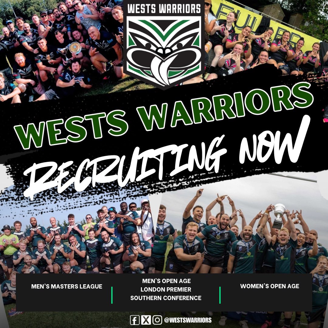 Recruiting now for the 2025 season 
Men’s open age 
Men’s masters 
Woman’s Open age 
No RL experience necessary everyone is welcome to join us.