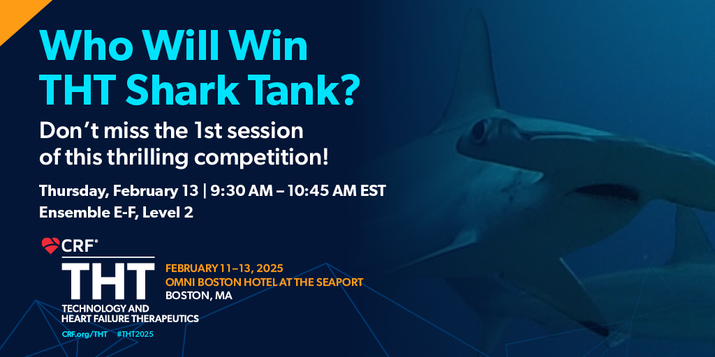 Cardiovascular Research Foundation (@crfheart) on Twitter photo 🦈 The #THT2025 Shark Tank competition kicks off with its 1st session! Who will claim the top spot? Join us to find out! 🚀🔥
<a href="/RobinShawCVRTI/">Robin Shaw, MD, PhD</a> <a href="/JonGrinsteinMD/">Jon Grinstein MD</a> @javedbutler1 <a href="/JerryEstepMD/">Jerry Estep</a> <a href="/FudimMarat/">Marat Fudim, MD MHS</a> @navinkapur4 <a href="/dranulala/">Anu Lala-Trindade</a> <a href="/LindenfeldJoann/">Joann Lindenfeld</a> <a href="/WilsonTangMD/">W. H. Wilson Tang, MD</a> <a href="/jgranadacrf/">Juan F. Granada</a> <a href="/triciarawh/">Tricia Rawh</a> 🦈 The #THT2025 Shark Tank competition kicks off with its 1st session! Who will claim the top spot? Join us to find out! 🚀🔥
<a href="/RobinShawCVRTI/">Robin Shaw, MD, PhD</a> <a href="/JonGrinsteinMD/">Jon Grinstein MD</a> @javedbutler1 <a href="/JerryEstepMD/">Jerry Estep</a> <a href="/FudimMarat/">Marat Fudim, MD MHS</a> @navinkapur4 <a href="/dranulala/">Anu Lala-Trindade</a> <a href="/LindenfeldJoann/">Joann Lindenfeld</a> <a href="/WilsonTangMD/">W. H. Wilson Tang, MD</a> <a href="/jgranadacrf/">Juan F. Granada</a> <a href="/triciarawh/">Tricia Rawh</a>
