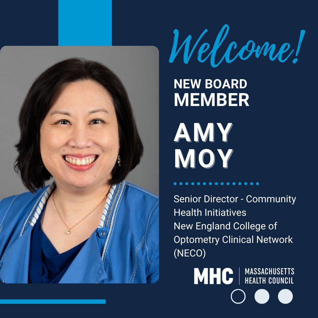 We are excited to welcome Dr. Amy Moy to the MHC Board! Amy’s leadership in community health optometry, commitment to health equity, and passion for education make her a tremendous asset to our board, strengthening our mission to expand access to quality care for all.