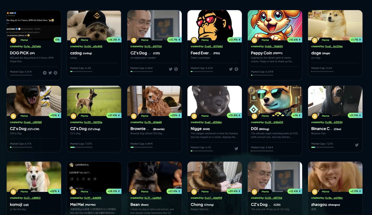 Kriptocular bir yandan ÜFE verilerini, diğer yandan gümrük vergilerini takip ederken üstüne bir de paylaşılacak köpek fotoğrafını bekliyor.

O arada Four Meme'in vaziyet de bu. 10 sayfa daha gittim, sonunu getiremedim.