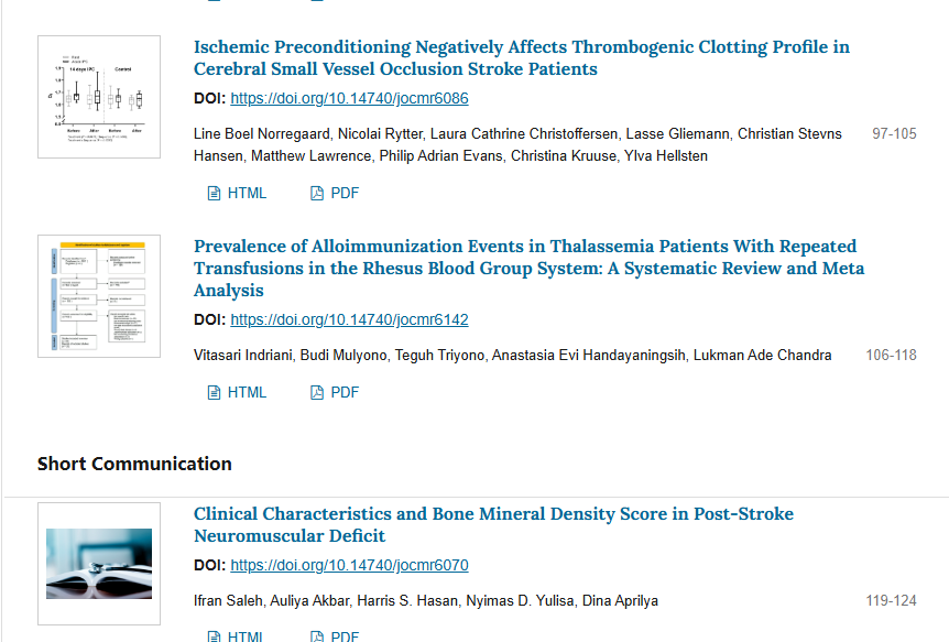 Just Out-Feb Issue
Read our latest published articles in Journal of Clinical Medicine Research
jocmr.elmerjournals.com/jocmr/issue/vi…