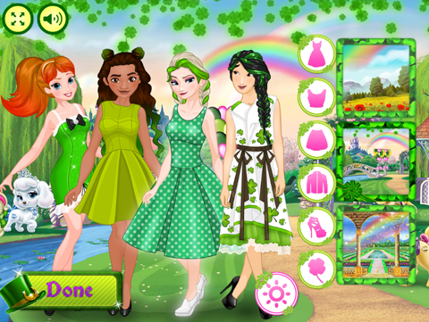 y8game_fun's tweet photo. These princess loves to wear green today! 💚📷 #StPatricksDay #princess #Y8 https://t.co/5okIVOMQ1b
