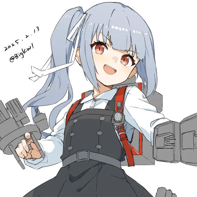 霞#艦これ版深夜の真剣お絵描き60分一本勝負 #艦これ版真剣お絵描き60分一本勝負_20250213 