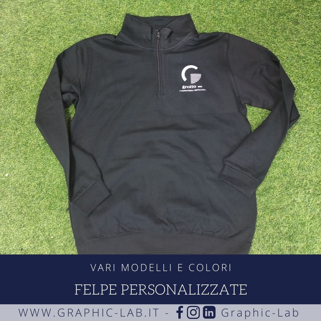 Felpe personalizzate disponibili in vari colori e modelli. Stampa serigrafia, digitale o ricamo. Maggiori info sul sito: graphic-lab.it/felpe-personal…