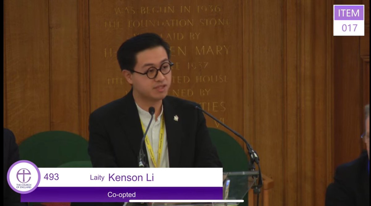 Kenson Joseph Li (@kenson1997) on Twitter photo My privilege & honour to move the motion supported by <a href="/NSforEducation/">National Society For Education</a> and <a href="/JonathanHFrost/">Bishop of Portsmouth</a>. I hope this work to include the voices of young adults <a href="/churchofengland/">The Church of England</a> will continue & not lose its momentum as I leave <a href="/synod/">General Synod</a> in June.
youtube.com/live/44qwtU7v2… My privilege & honour to move the motion supported by <a href="/NSforEducation/">National Society For Education</a> and <a href="/JonathanHFrost/">Bishop of Portsmouth</a>. I hope this work to include the voices of young adults <a href="/churchofengland/">The Church of England</a> will continue & not lose its momentum as I leave <a href="/synod/">General Synod</a> in June.
youtube.com/live/44qwtU7v2…