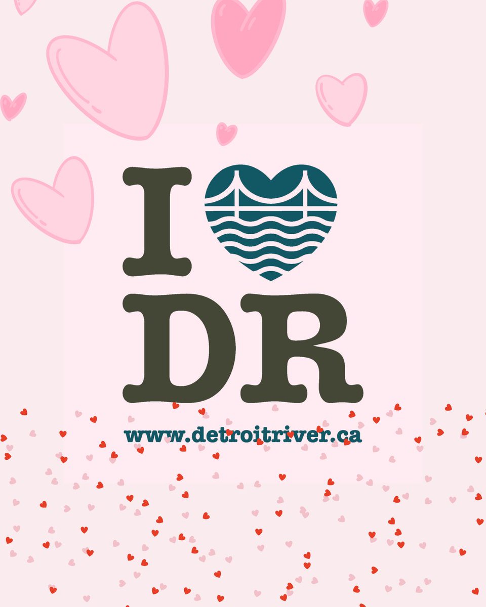 Happy Valentine's Day from the Detroit River Canadian Cleanup! Be sure to show some love to the #DetroitRiver today 🩷