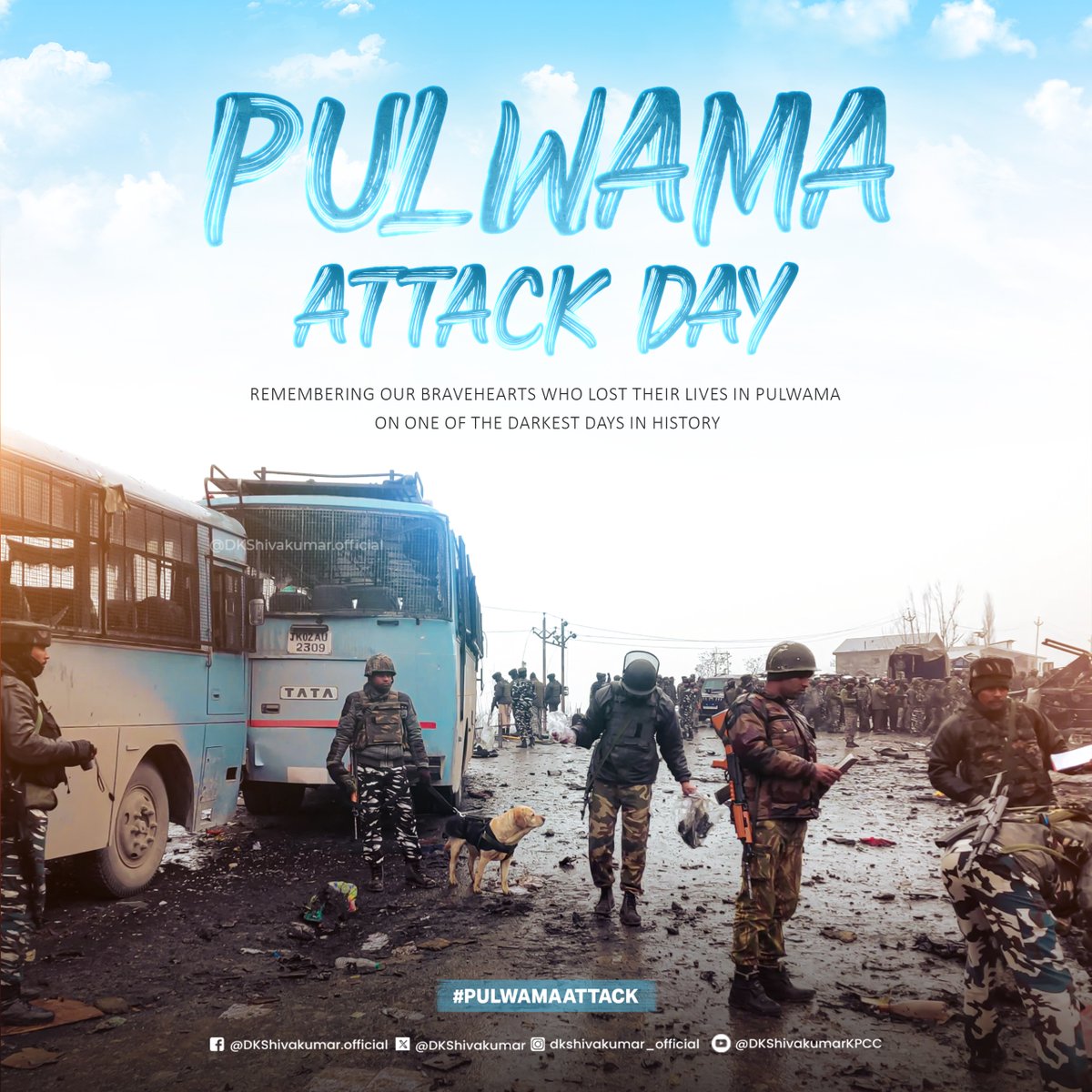 On #PulwamaAttack day, let us pay tribute to the 40 brave CRPF heroes who made the supreme sacrifice in the cowardly act of terrorism. 

Their sacrifice is a solemn reminder for us to value our freedom and national integrity; the least we can do is to come together as a nation