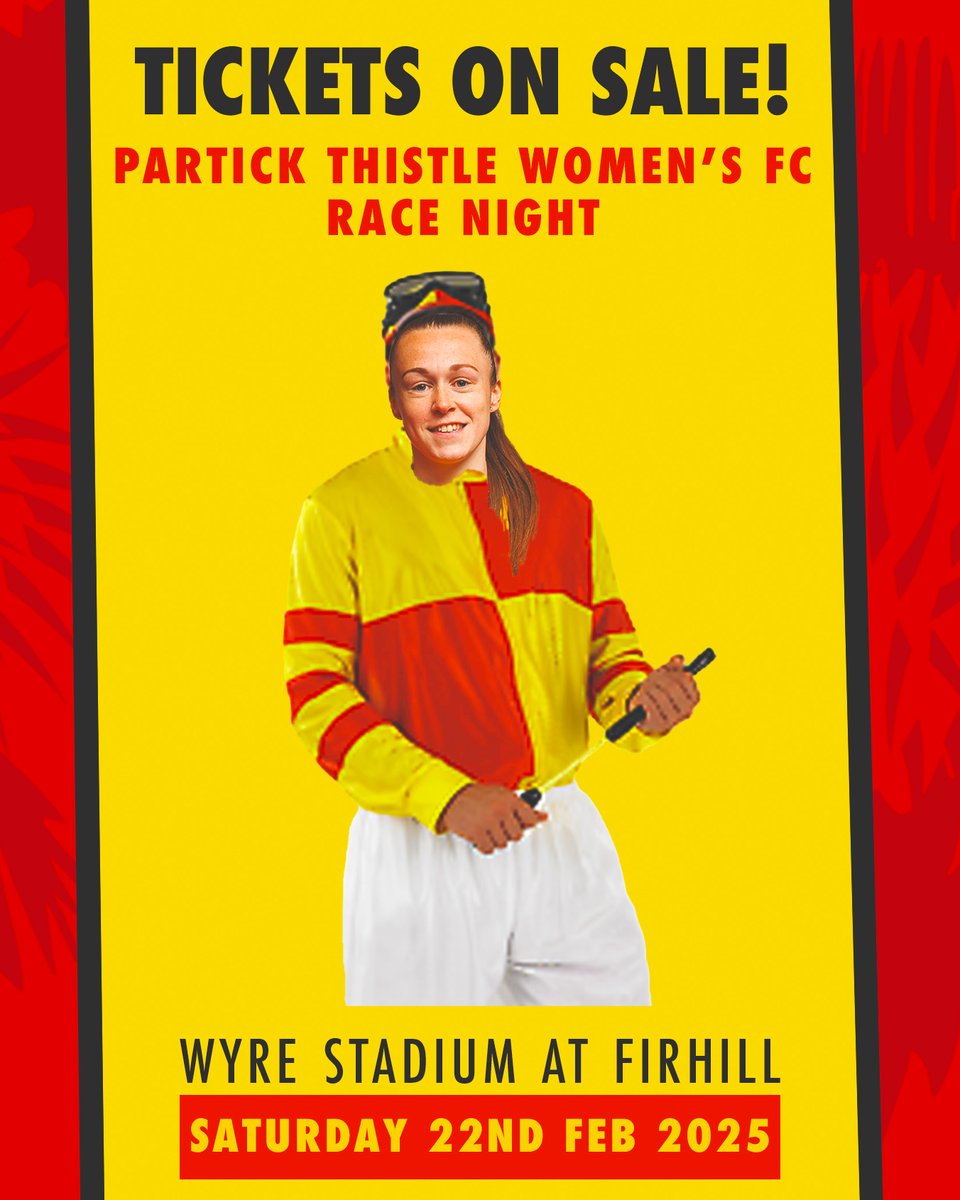 🏇Tickets are going fast for our Race Night on 22nd February.

Join us at the Wyre Stadium at Firhill for a night full of fun.

Get your tickets today: ptfc.co.uk/product/ptw-ra…