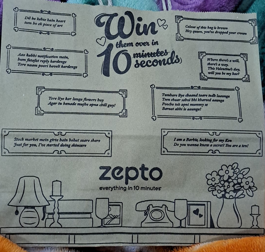 Msnerd9's tweet photo. Sweet and simple valentine bag by @ZeptoNow
Loved this little marketing 🤩 https://t.co/2b5vY1wSc5