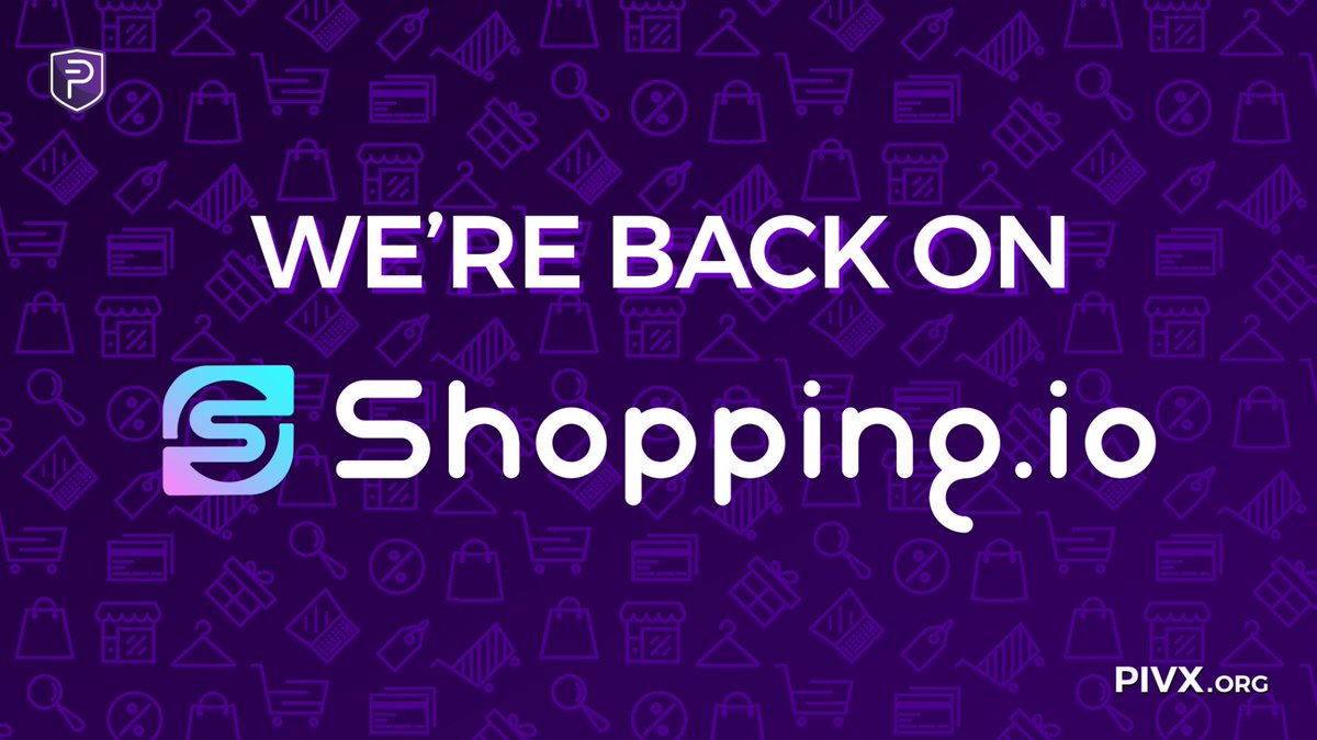 PIVX Official priv/acc (@_pivx) on Twitter photo Guess what?
$PIVX is back on <a href="/shopping_io/">Shopping.io</a>! 🥳🛍️
Shopping.io ~ "Shop Smarter, Powered by AI & Crypto."
#CryptoShopping #PIVX #Altcoins Guess what?
$PIVX is back on <a href="/shopping_io/">Shopping.io</a>! 🥳🛍️
Shopping.io ~ "Shop Smarter, Powered by AI & Crypto."
#CryptoShopping #PIVX #Altcoins