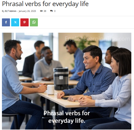 LearnWithELT's tweet photo. Phrasal verbs for everyday life #englishlearning #eslteacher #englishtips #eslteaching (link in next post) https://t.co/0FcKuGM93z