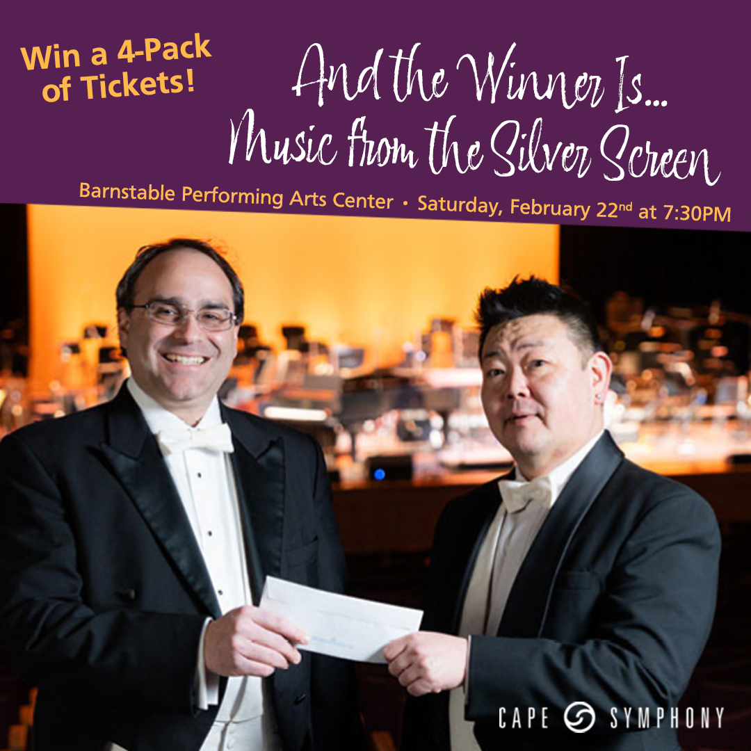 Ocean 104.7 is pleased to partner with the #CapeSymphony to give YOU the chance to win a 4-pack of tickets to see "And the Winner Is… Music" from the Silver Screen at the Barnstable Performing Arts Center
ocean1047.com/win-a-4-pack-o…