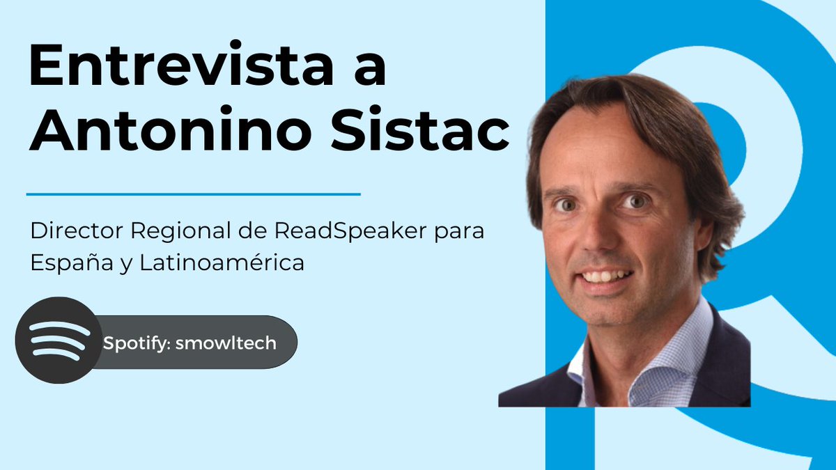 El Podcast de Smowltech - ¡Nuevo episodio! 
Entrevista a Antonino Sistac de ReadSpeaker. 
No te pierdas el nuevo episodio en YouTube👉 bit.ly/3WYbszq
Escucha el episodio en Spotify 🎙️ bit.ly/4gzWpTG
#SMOWL #Proctoring #ReadSpeaker #EducaciónDigital