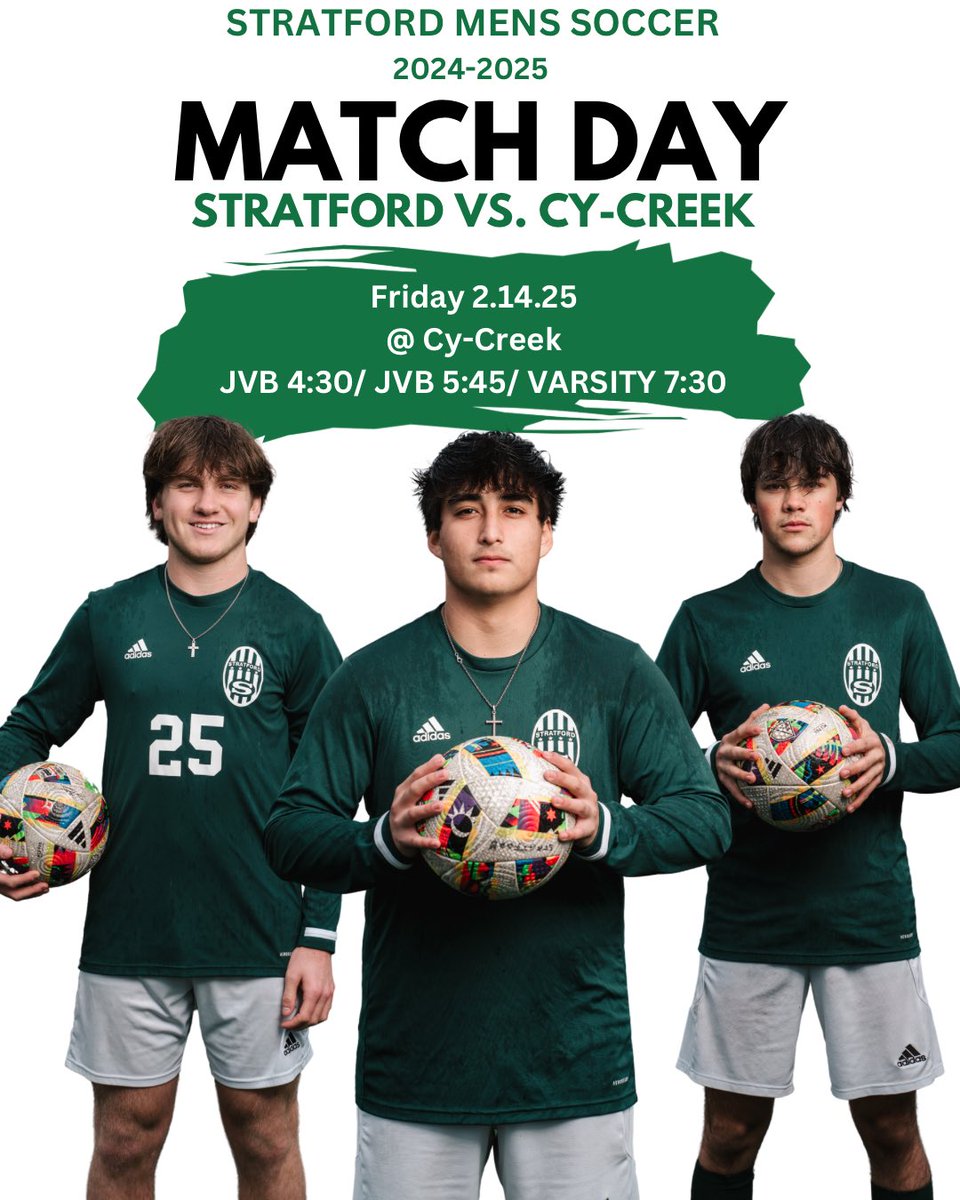 Round 2. Let’s go!  See you tomorrow night at Cy-Creek!  4:30/5:45/7:30 <a href="/77079Athletics/">Stratford High School Athletics</a> <a href="/SHS_BoosterClub/">Stratford Booster</a> <a href="/sbisdathletics/">Spring Branch ISD Athletics</a> <a href="/cycreeksoccer/">CyCreek Soccer</a>