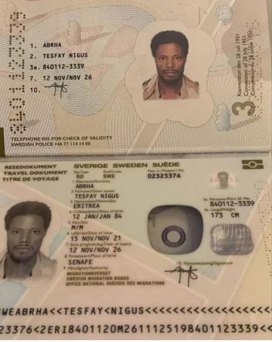 The infamous Wedi Raya guy in Tik Tok appears he has come to Sweden by asylum Fraud. TPLF affiliated Tegarus have abused the name of the Eritrean town Senafe, due to its proximity to Tigray. Dear Eritreans please be aware of people claiming to be from Senafe when they are not 🇪🇷