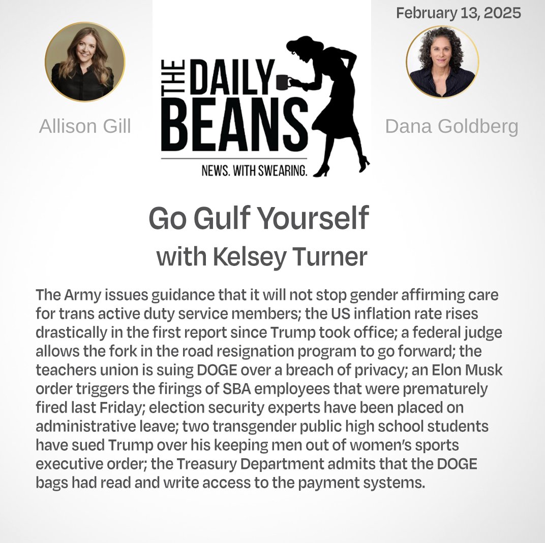 🚨New #Beans with <a href="/MuellerSheWrote/">Mueller, She Wrote</a> &amp; <a href="/DGComedy/">Dana Goldberg</a> #MSWMedia

Guest: <a href="/KelseyT98/">Kelsey Turner</a>

Listen:
the-daily-beans.simplecast.com/episodes/go-gu…