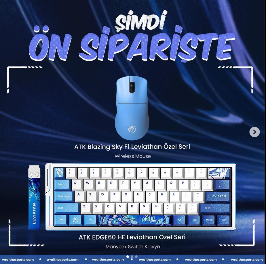 ATK x LEV ürünleri Türkiye pazarına geldi!

wraithesports.com adresinden ön sipariş verebilirsiniz!

<a href="/wraithesportsTR/">Wraith Esports</a> 💙