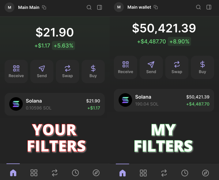 rostikdeni's tweet photo. DON'T TRADE MEMECOINS UNTIL YOU READ THIS

The secret to success is using SMART FILTERS.

I tested over 450 filter versions and found the BEST ones.

Here’s how I use them to achieve a 95% win rate 🧵👇 https://t.co/LmC4GCF9UM
