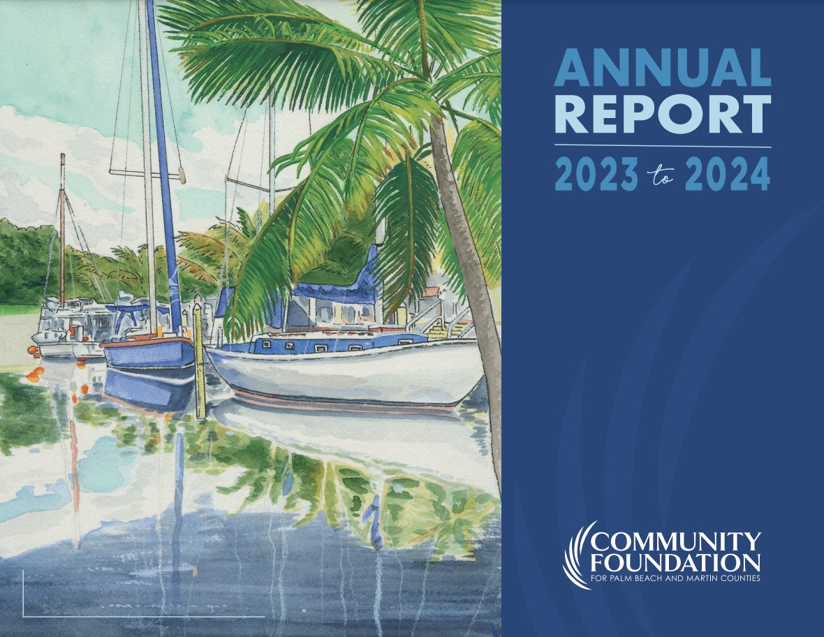 cfpbmc's tweet image. Grateful for our partnership with @DreyfoosArtsSch ! Our Annual Report cover artwork, &quot;Tranquil Marina in Indiantown” by Michelle Sherman (Dreyfoos ‘01), beautifully captures Martin County. 🎨✨ 

#DreyfoosAlumni #CommunityAndCreativity #MartinCountyBeauty