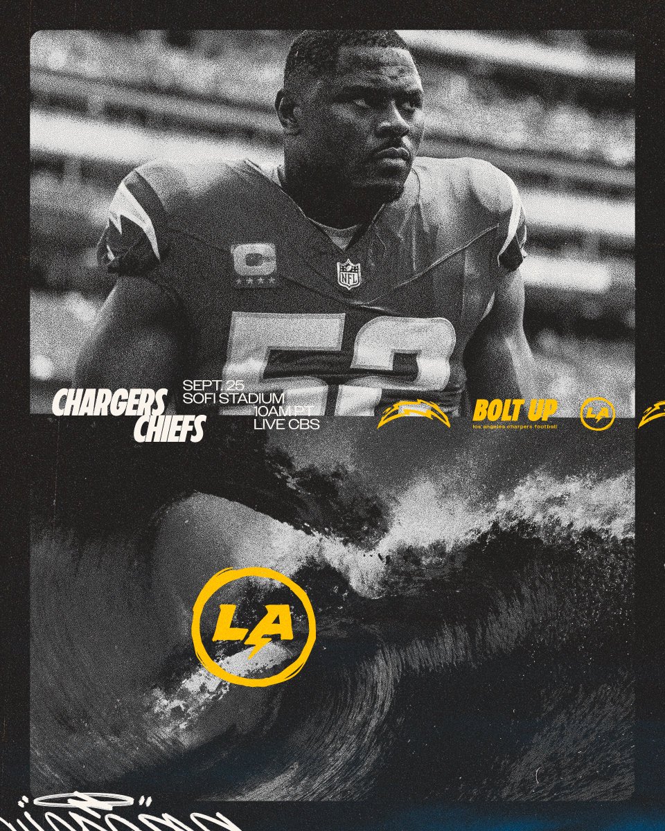 SammySilv's tweet photo. 2024-25 @chargers x @zro__g sample gameday poster series #boltup 

Full case study: https://t.co/6Z5xWvCP9I https://t.co/VA5TTv3vdH
