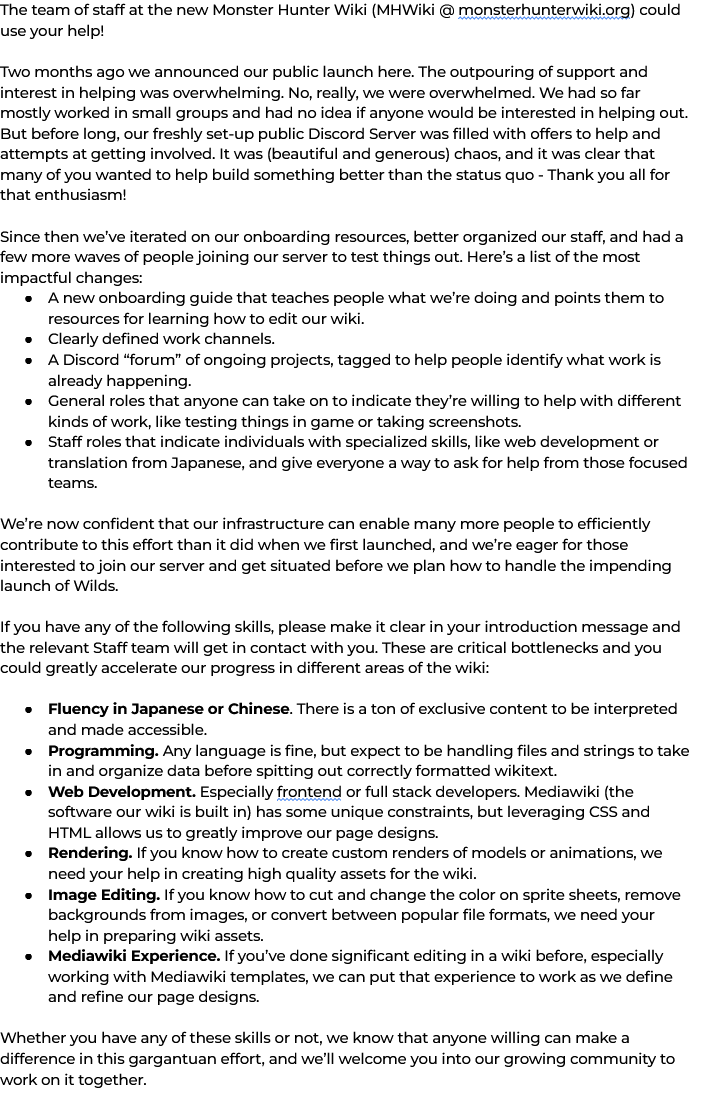 Monster Hunter Wiki tweet media