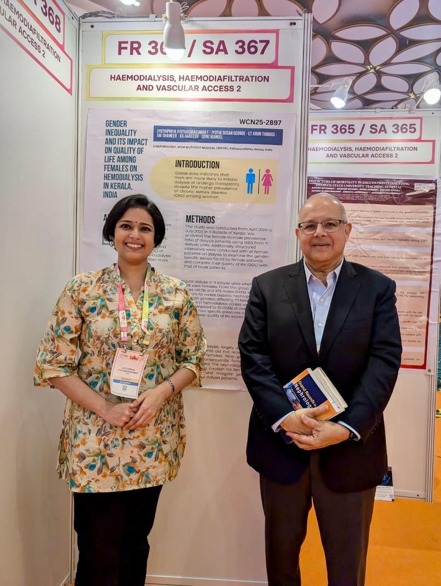 Got a wonderful opportunity to be with the President of ASN -American Society of Nephrology, presenting my poster and study to him..  <a href="/ISNWCN/">World Congress of Nephrology</a> WORLD CONGRESS OF NEPHROLOGY - WCN2025...