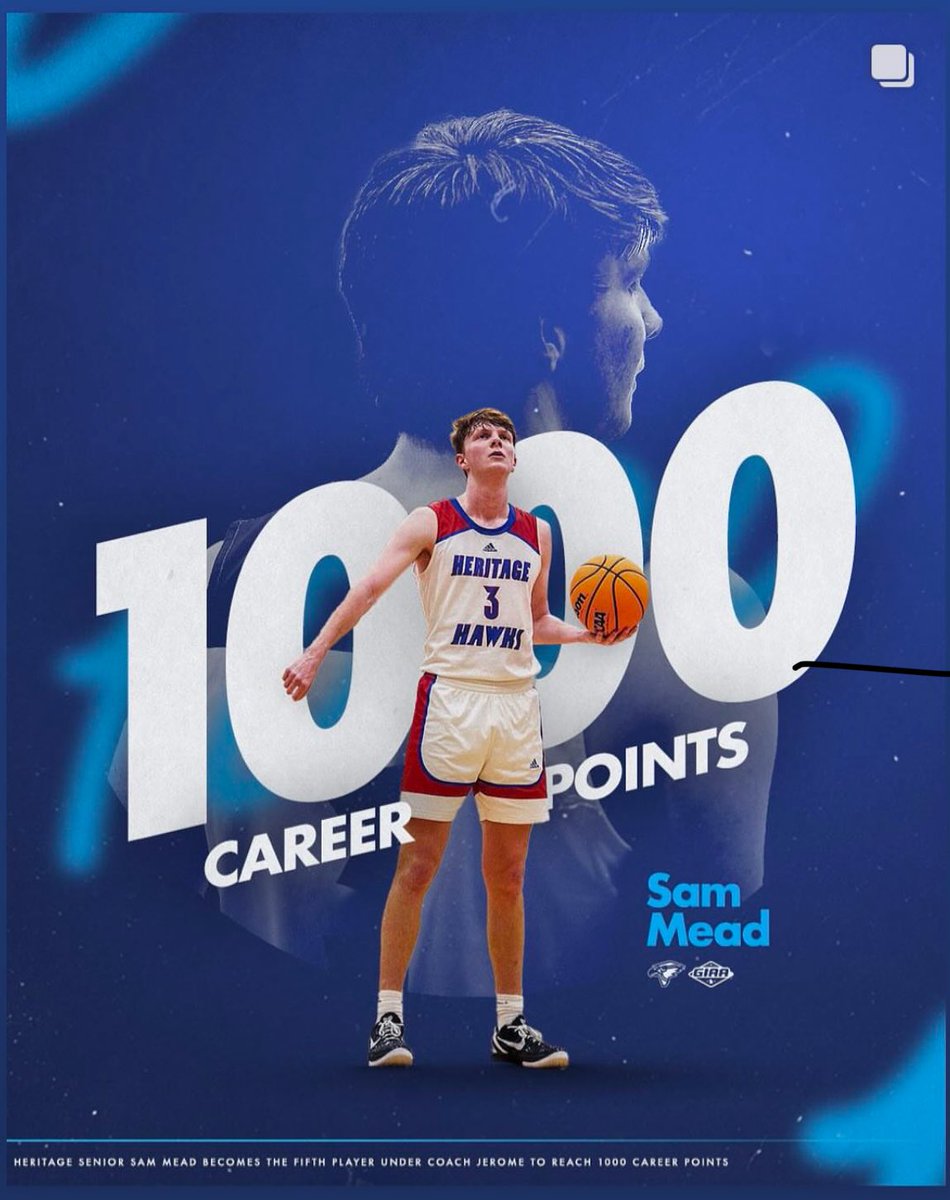 Big time accomplishment for a big time player/person. Proud of <a href="/Sam_Mead_/">Sam Mead</a> the best! <a href="/AtlAllStars_/">C. Miller</a> <a href="/THS_HawksMBB/">The Heritage School Basketball (Newnan)</a>