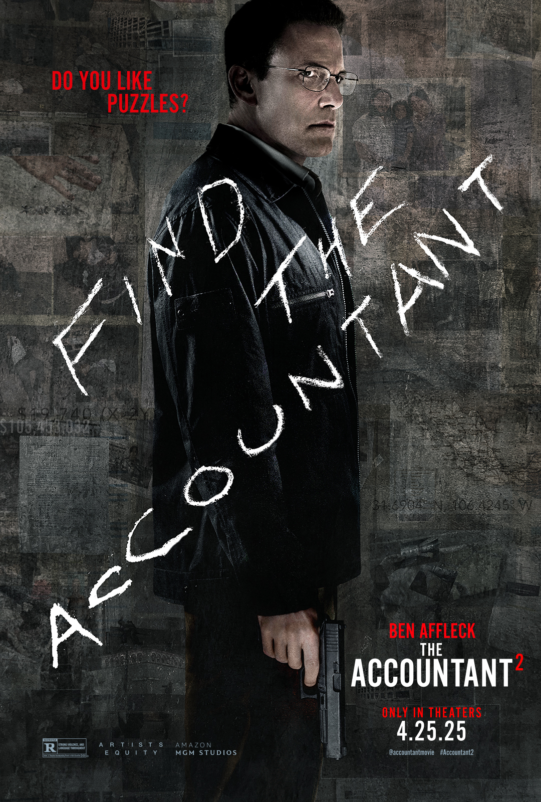 Ben Affleck op nieuwe Accountant 2 poster