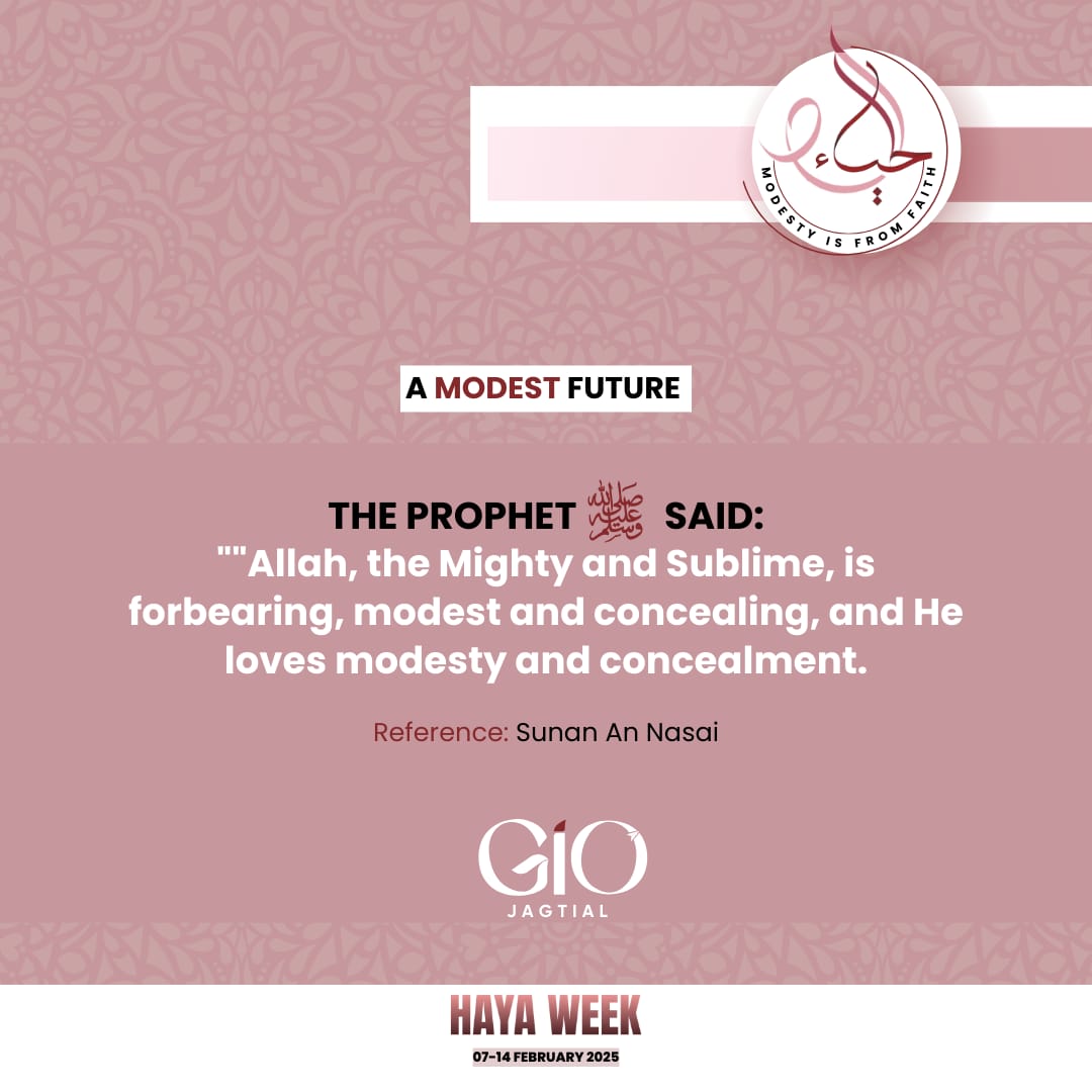 GIOJagtial's tweet photo. Day 07: A Modest Future
" Let's renew our commitment to Haya and continue to adapt the trait loved by Allah Subhanahu Wa taa'ala"
#HayaWeek2025 #HayaWeek #Haya #ModestyIsFromFaith #GIOJAGTIAL https://t.co/pJok6A3LcS