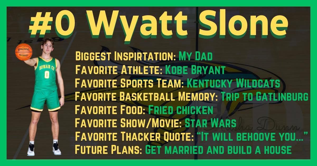 Senior night is coming up this Saturday, February 15th. All week we will honor our class of 2025 Vikings. 

Next up is Wyatt Slone.