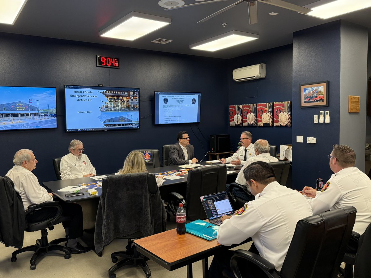 For neighbors who live in unincorporated areas of Bexar Co, ESDs provide critical services like fire protection &amp; emergency medical care. I was honored to visit Station 116 recently &amp; officially swear in its board members. Thank you for your service to Bexar County!