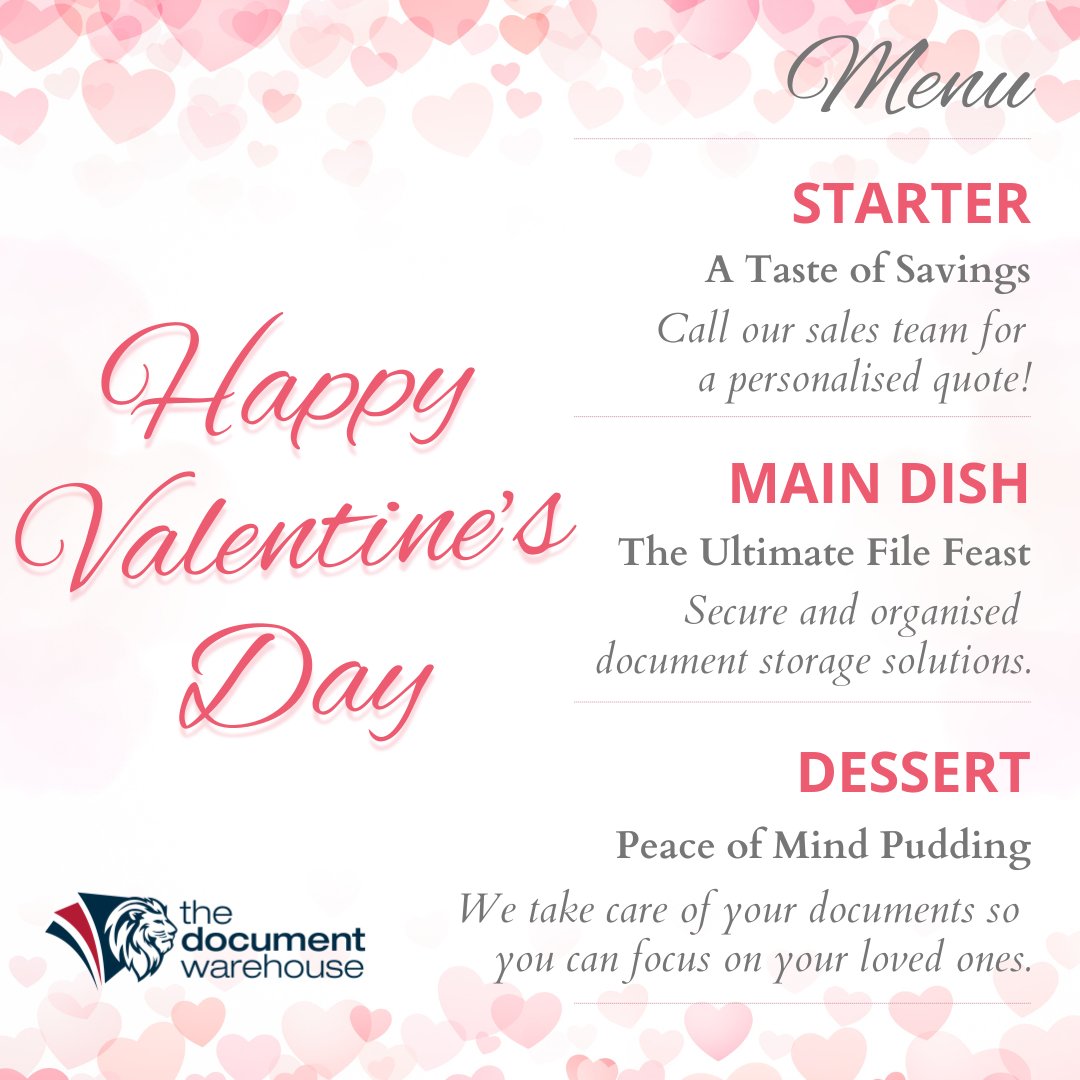 TDW_RSA's tweet image. Happy Valentine’s Day! 💘

💖 This Valentine’s Day, treat yourself to peace of mind! 💕
Let us handle your records while you enjoy what truly matters.

#TDWValentines #LoveYourDocs #SecureYourMemories #happyvalentinesday #HappyValentines2025