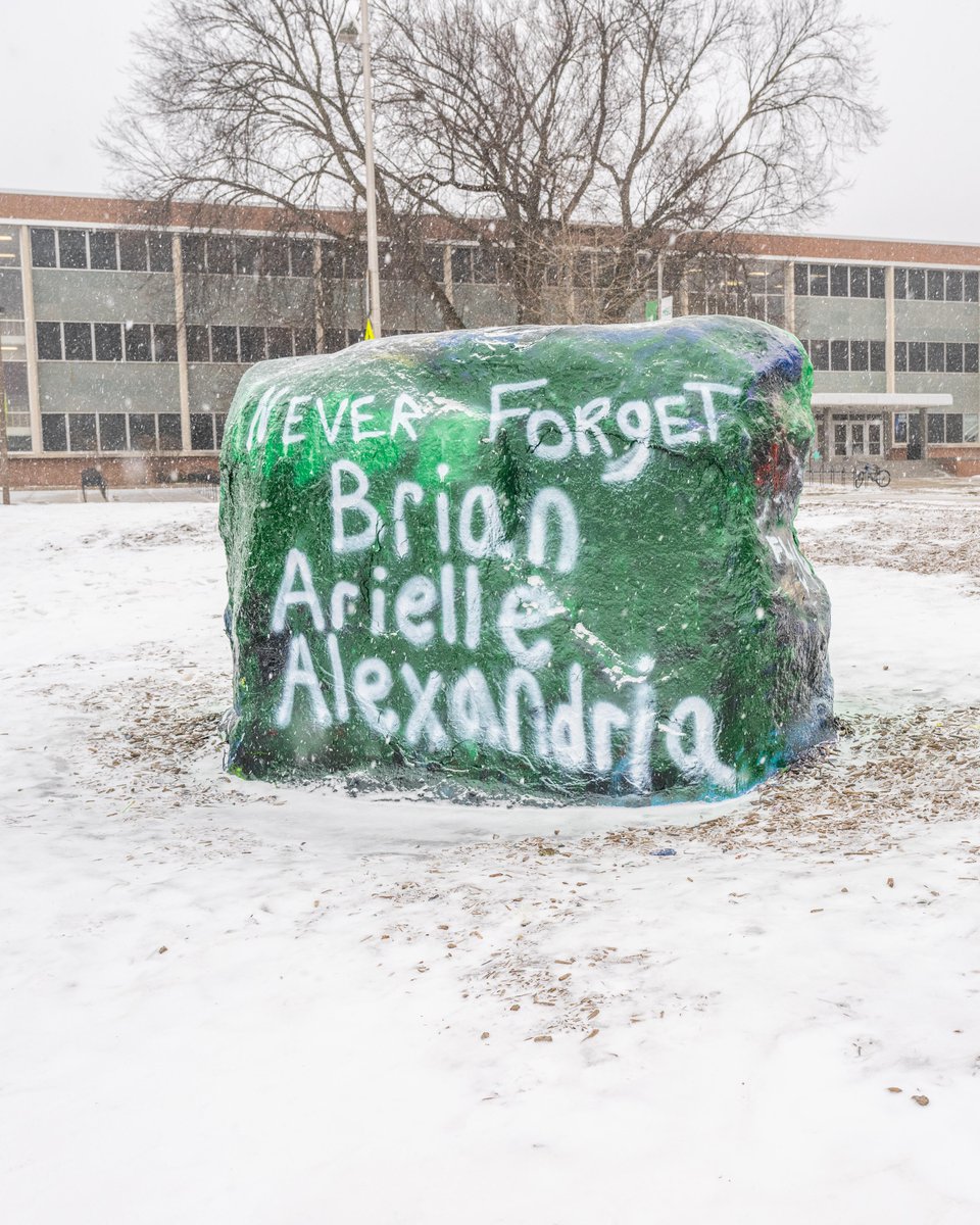 Today we honor the memory of students Arielle Anderson, Brian Fraser and Alexandria Verner as well as all affected by the tragedy that occurred on our campus two years ago.
 
Spartans, I encourage you to take the time and space that you need.
 
We are Spartans together.