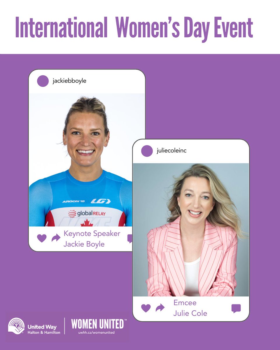 Celebrate IWD with Women United!

Join us on March 3 at <a href="/absportsbar/">AB Sports Bar</a> for a powerful evening of inspiration, connection, and impact featuring Jackie Boyle, RBC Team Canada Olympian, as our keynote speaker.

uwhh.ca/events/interna…

#IWD2025