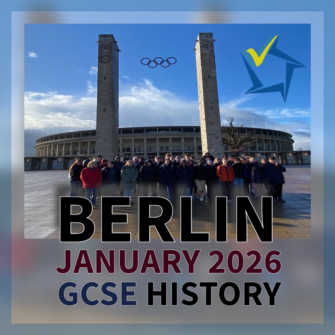 The Aylesbury Vale Academy (@avaleacademy) on Twitter photo GCSE History Berlin Trip – January 2026! *Deposit Deadline: 7th March 2025*
Please ensure deposits are submitted by this date. We will confirm whether the trip can go ahead based on interest.
Please direct any queries to Mrs Michhiana smichhiana@theacademy.me GCSE History Berlin Trip – January 2026! *Deposit Deadline: 7th March 2025*
Please ensure deposits are submitted by this date. We will confirm whether the trip can go ahead based on interest.
Please direct any queries to Mrs Michhiana smichhiana@theacademy.me