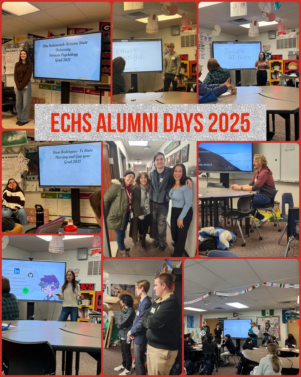 January 2025 <a href="/ECHS_RRISD/">Early College RRISD</a> Highlight: At the start of January, we were pleased and proud to welcome ECHS Alumni from our inaugural Class of 2020 through our Class of 2024! The ECHS graduates returned to share  experiences and learning during 9th - 12th grade <a href="/AVID4College/">AVID</a> classes.