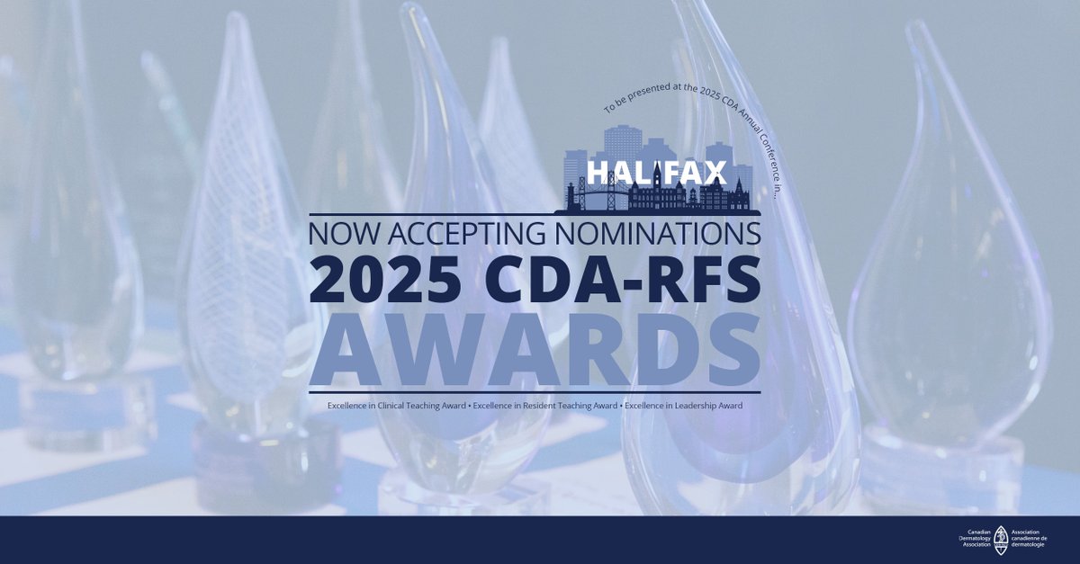 In honour of #CDAAward season 🏆, we can’t neglect the CDA Resident and Fellows Society (RFS) awards, which recognize outstanding educational and leadership achievements of residents, fellows, and clinical teachers! 

Learn more at ➡️ bit.ly/3DdpfZa
