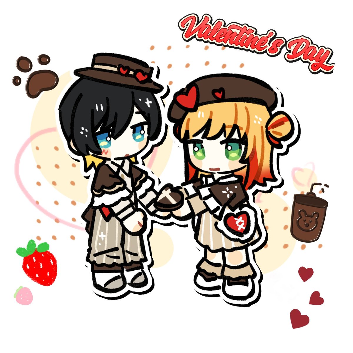ChuiDiRen_'s tweet image. Valentine❤️💛🍫
#BUSTAFELLOWSart