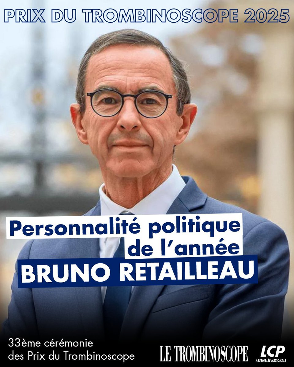 Le Trombinoscope (@letrombinoscope) on Twitter photo 🏆Le Prix de la personnalité politique de l'année est décernée à <a href="/BrunoRetailleau/">Bruno Retailleau</a> <a href="/LCP/">LCP</a> <a href="/ccifrance/">CCI France 🇫🇷🇪🇺</a> <a href="/Fepemfr/">Fepem</a> 🏆Le Prix de la personnalité politique de l'année est décernée à <a href="/BrunoRetailleau/">Bruno Retailleau</a> <a href="/LCP/">LCP</a> <a href="/ccifrance/">CCI France 🇫🇷🇪🇺</a> <a href="/Fepemfr/">Fepem</a>
