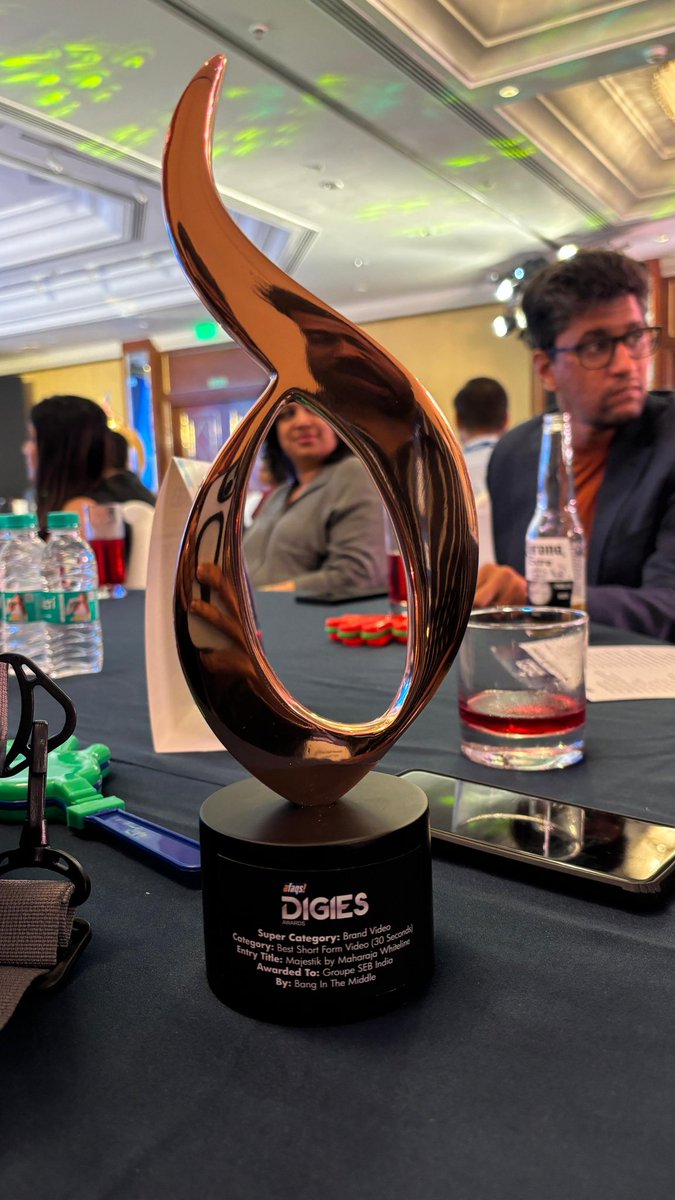 Superb! Delighted to win the Digies <a href="/afaqs/">afaqs!</a> for <a href="/GroupeSEB/">Groupe SEB</a> Maharaja Mixie Film. Congrats <a href="/rajivem/">Rajive Mathur</a> <a href="/patsuthan/">Prathap Suthan</a> <a href="/googlegupta/">Naresh Gupta</a>