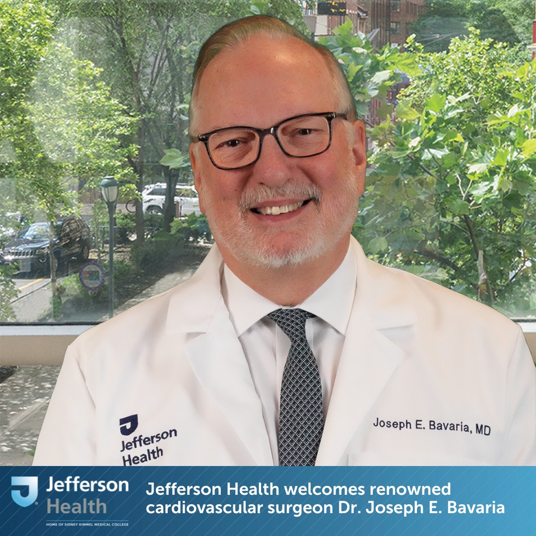 Jefferson Health (@tjuhospital) on Twitter photo Jefferson welcomes renowned cardiovascular surgeon Dr. Joseph E. Bavaria as Executive Director of the Bruce & Robbi Toll Heart and Vascular Institute and Chair of the Department of Cardiac Surgery at <a href="/JeffersonUniv/">Thomas Jefferson University</a>: bit.ly/42TvTl5 #JeffersonProud Jefferson welcomes renowned cardiovascular surgeon Dr. Joseph E. Bavaria as Executive Director of the Bruce & Robbi Toll Heart and Vascular Institute and Chair of the Department of Cardiac Surgery at <a href="/JeffersonUniv/">Thomas Jefferson University</a>: bit.ly/42TvTl5 #JeffersonProud