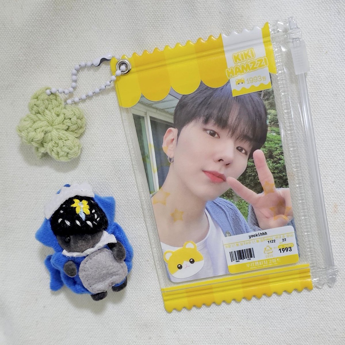 기현 전역 기념 ♡ 
RT해주신 한분께 키키 햄찌 포카파우치를 보내드립니다 (클로버 키링 미포함)

당발: 전역날 기현시