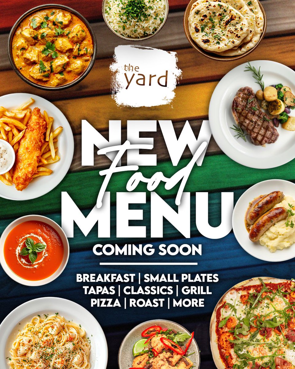 Get excited… new food menu coming soon… 👀😋