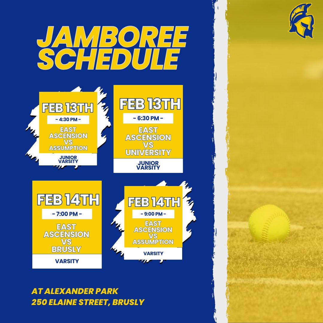 Jamboree Weekend Schedule! 

Regular Season, Where You At?!